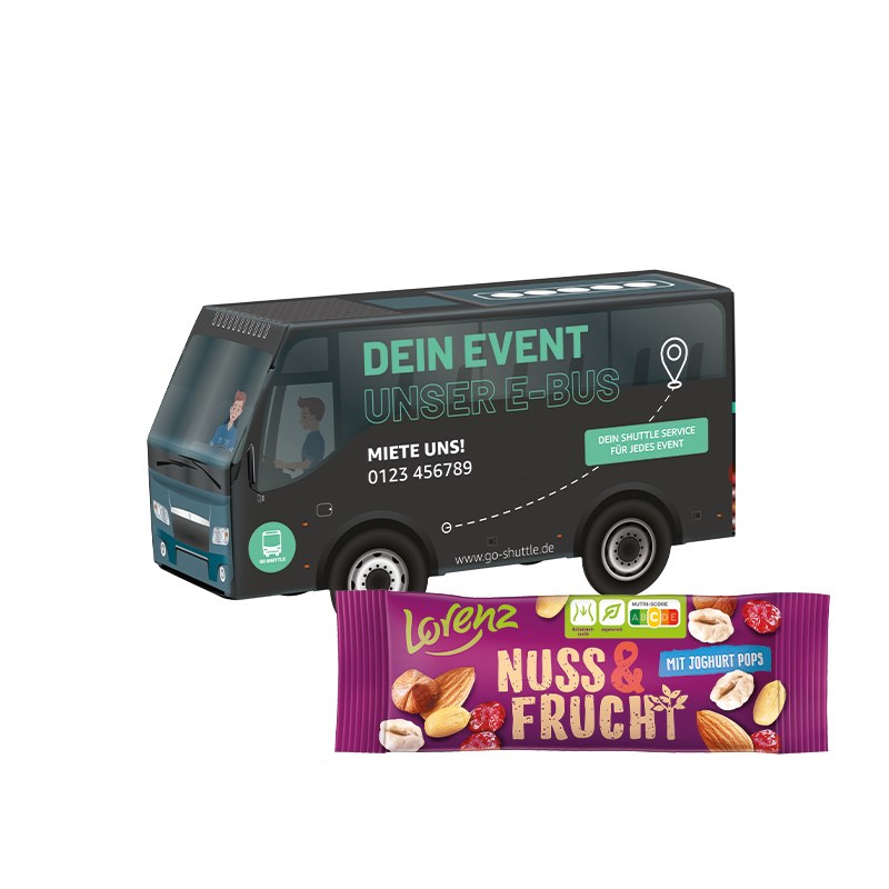 3D-Präsent Bus, Lorenz Nuss & Frucht