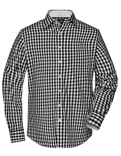 James&Nicholson - Men´s Checked Shirt