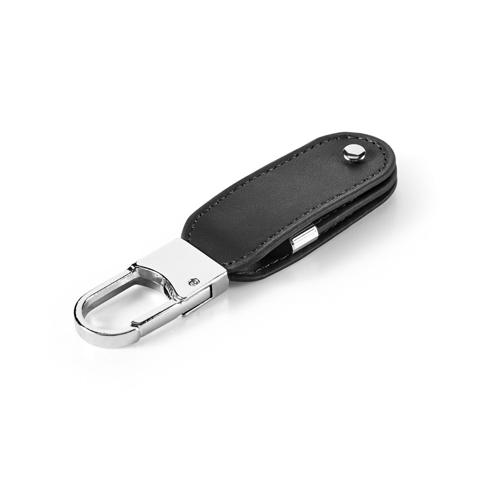 BRAGG 8GB. USB-Speicher mit 8GB und Karabinerclip aus PU