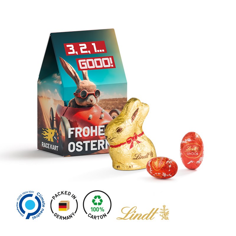 Standbodenbox, Lindt Minieier und Osterhase