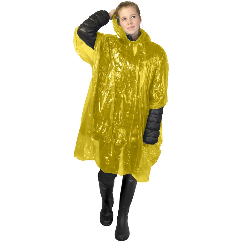 Ziva Einweg Regenponcho mit Hülle