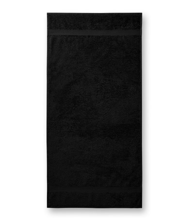 Badetuch unisex Terry Bath Towel schwarz